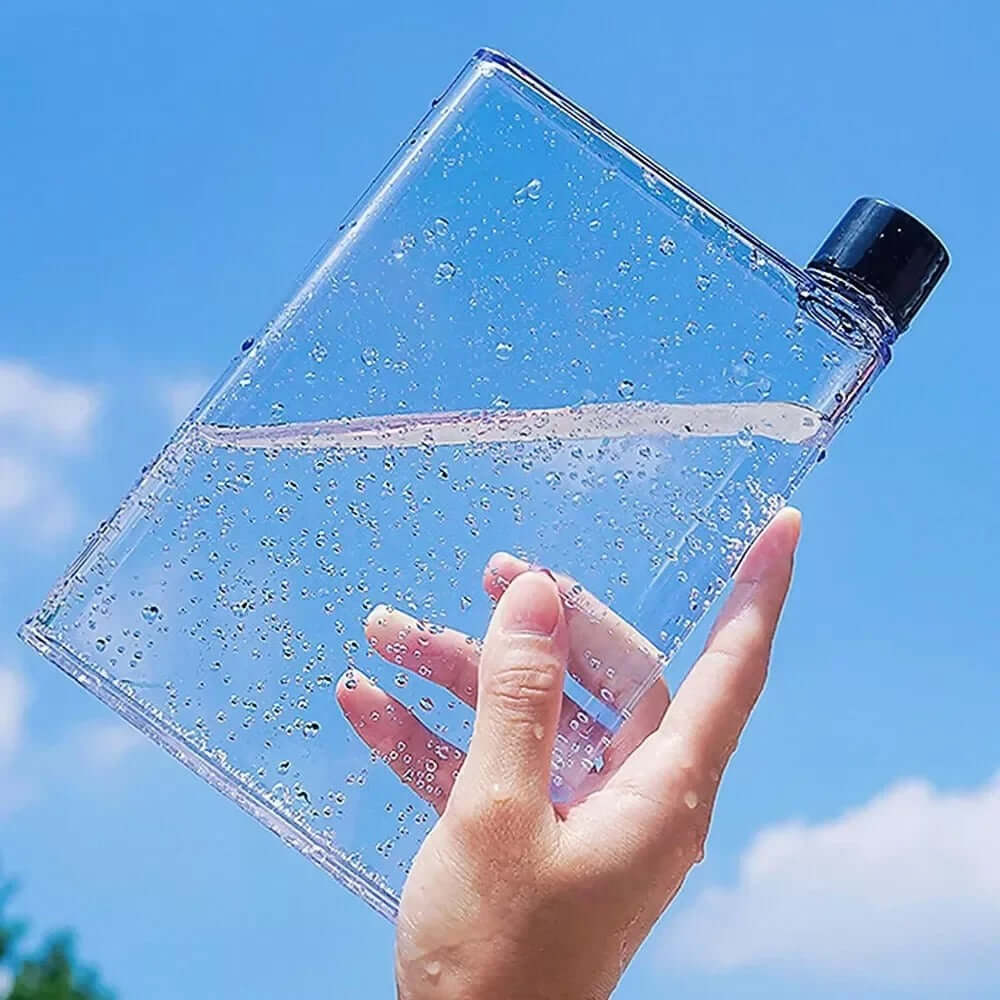 Reusable Slim Flat Water Bottle 420ml